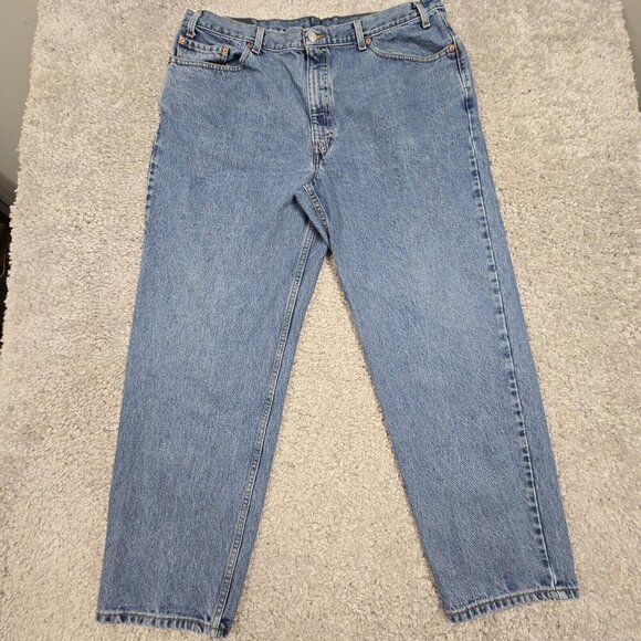 Levis 550‎ Jeans Men 42x30 (Fits 38x30) Blue Relaxed Tapered Fit 90s Denim - Picture 1 of 12